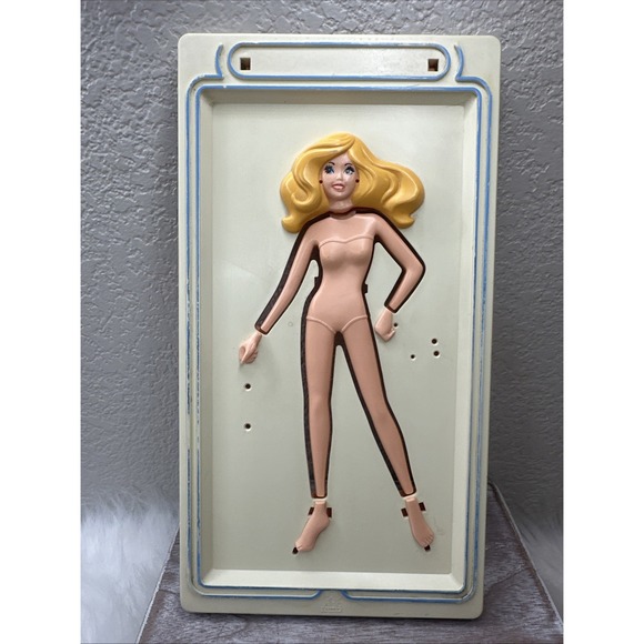 $27 🌙 TOMY Flip And Fold Fashions Fashion Doll Plate Only Vintage - Picture 1 of 3